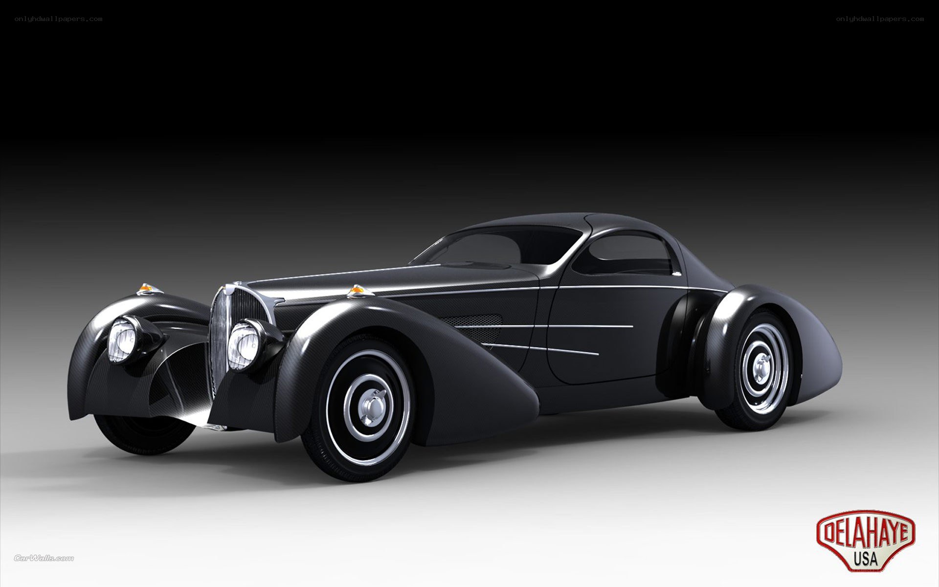 Black Delahaye concept car