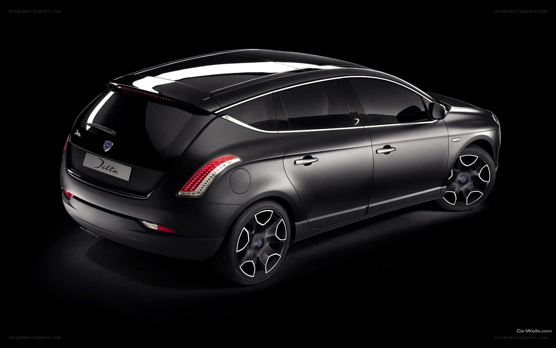 Black Delta hatchback car
