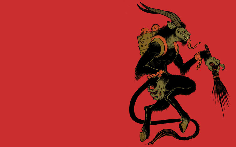 Black Demon with Horns