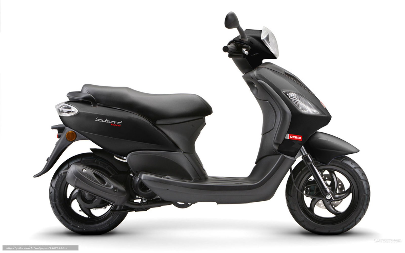 Black Derbi Boulevard scooter