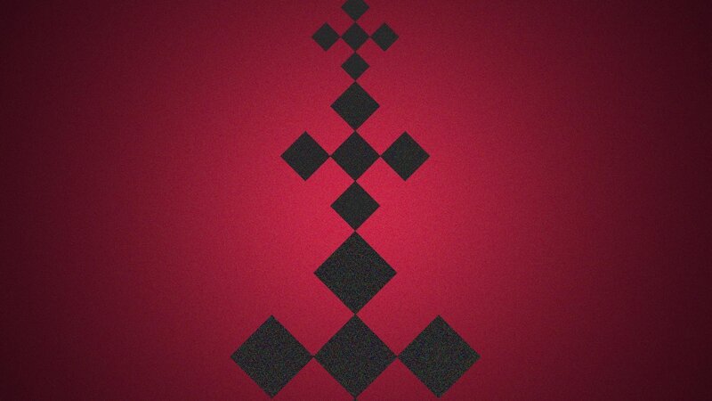 Black Diamond Pattern — Red