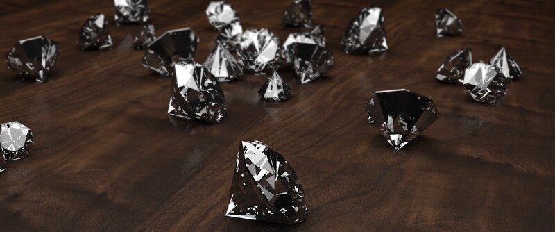 Black Diamonds on Wood