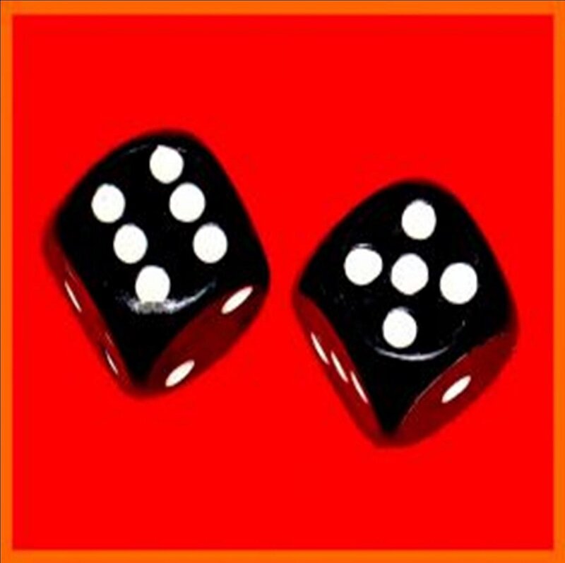 Black Dice on Red