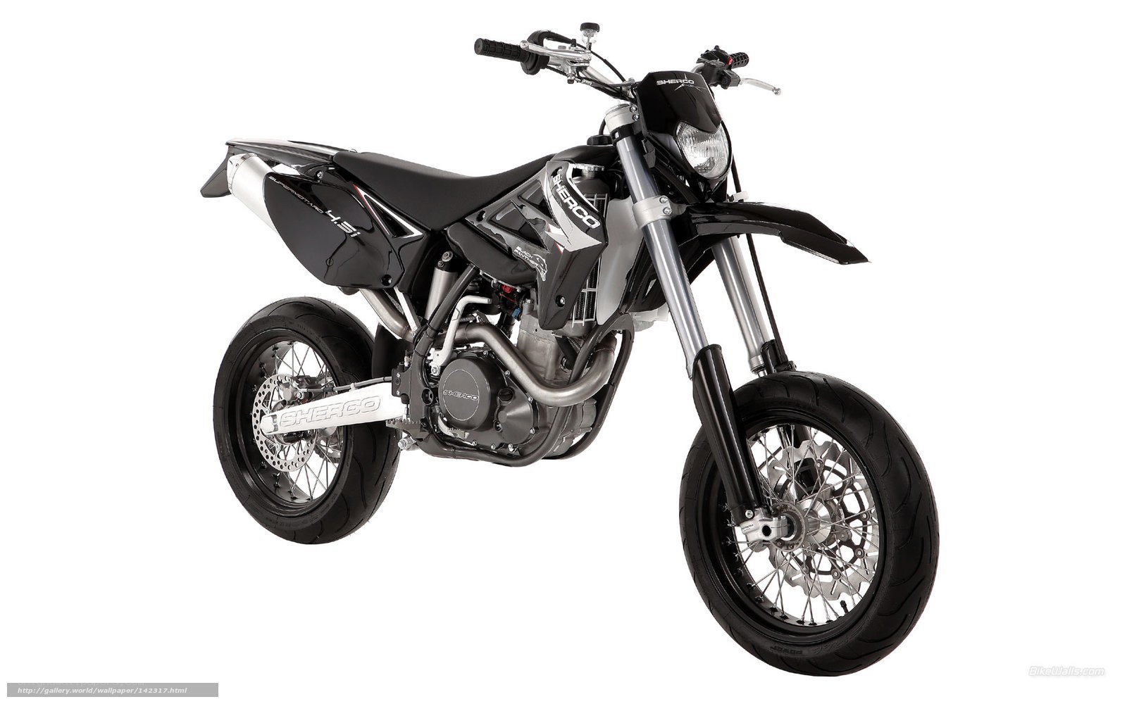 black dirt bike motorcycle