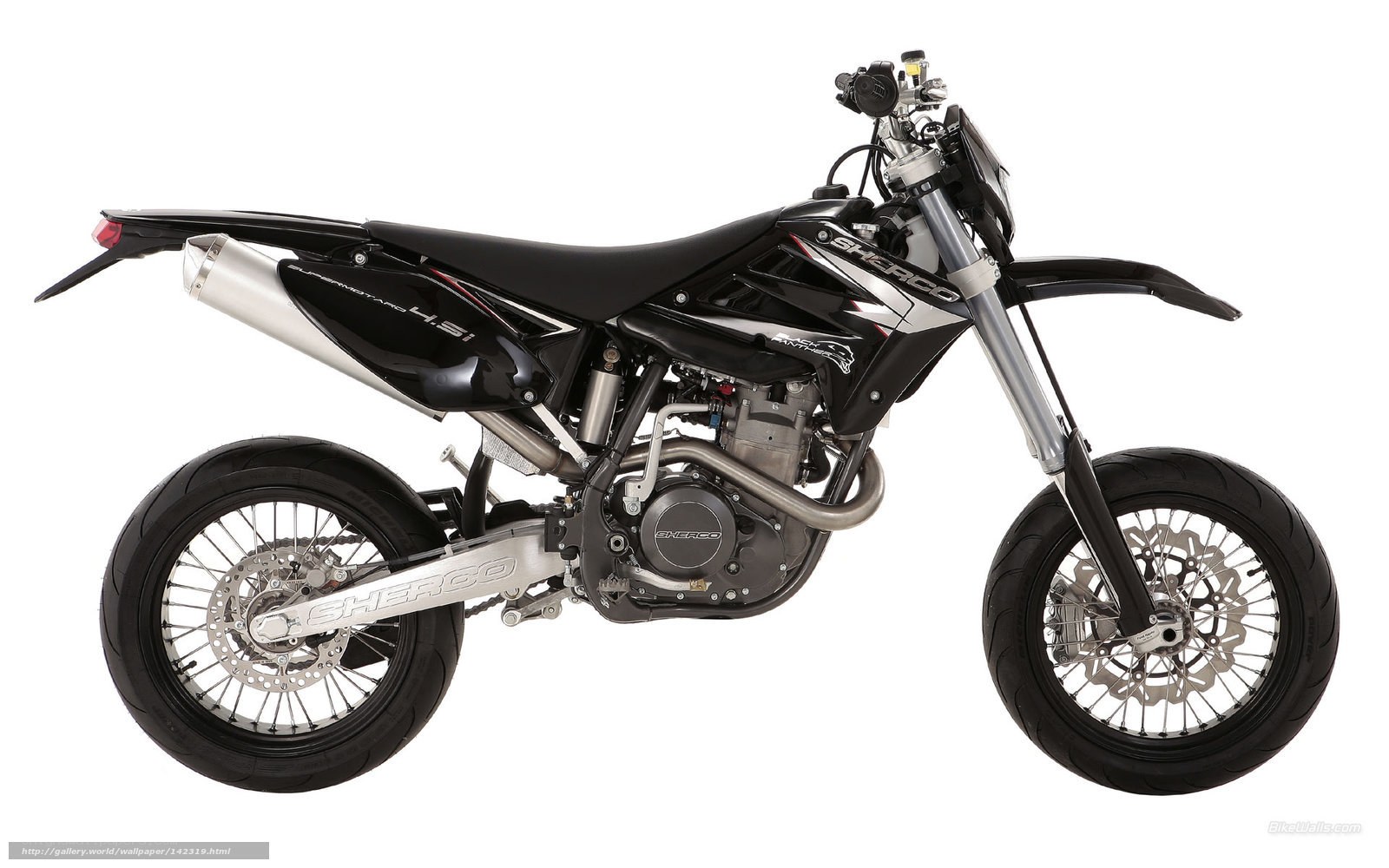 black dirt bike motorcycle