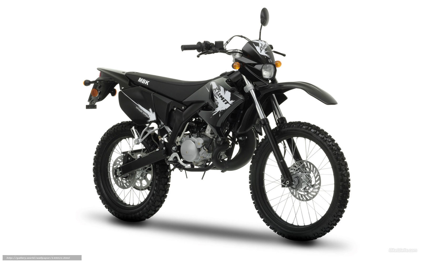 black dirt bike motorcycle