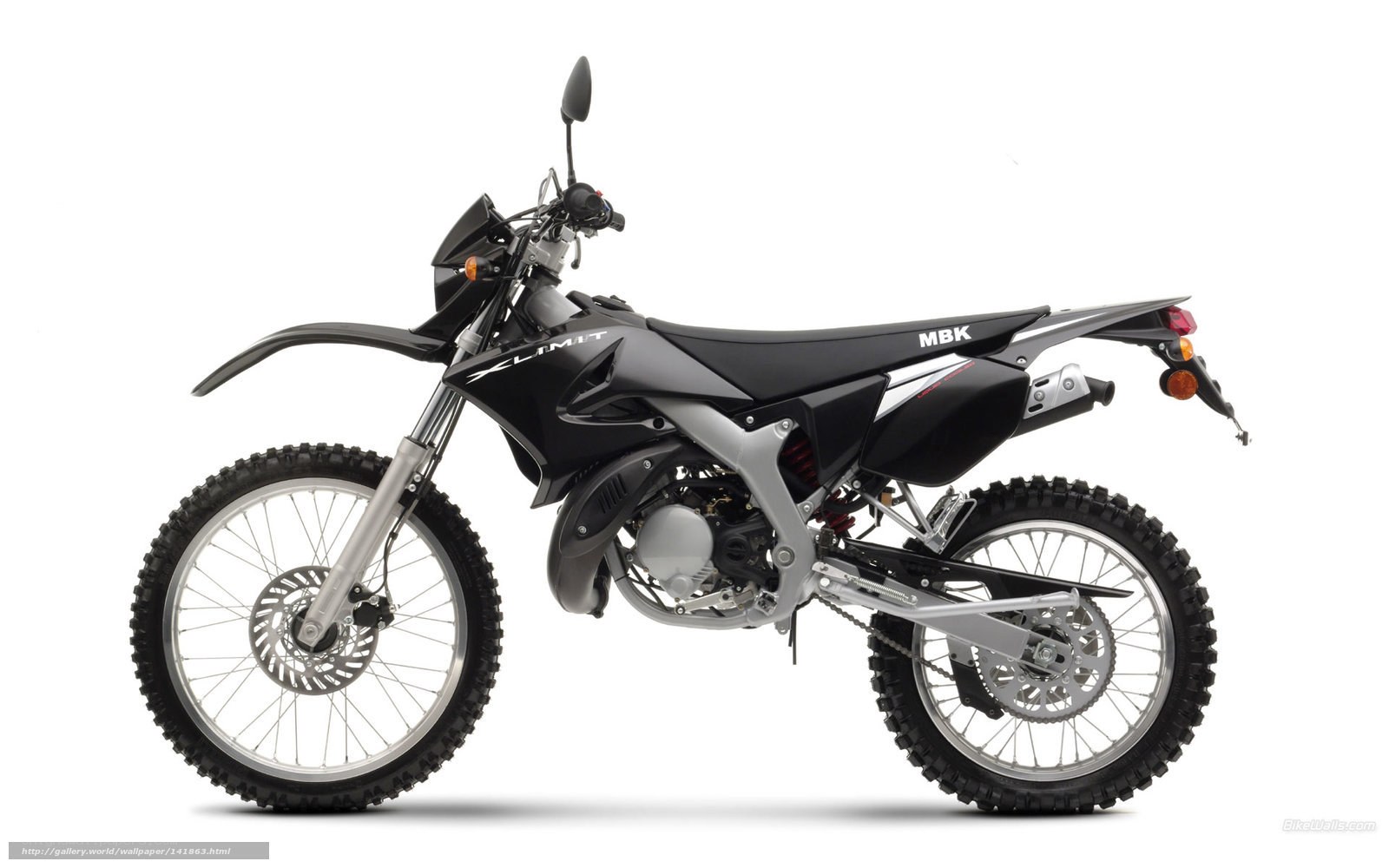 black dirt bike motorcycle