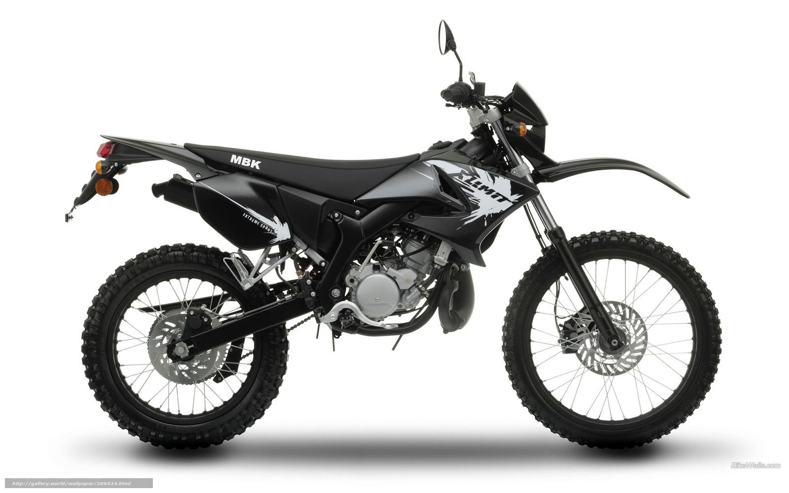 black dirt bike motorcycle