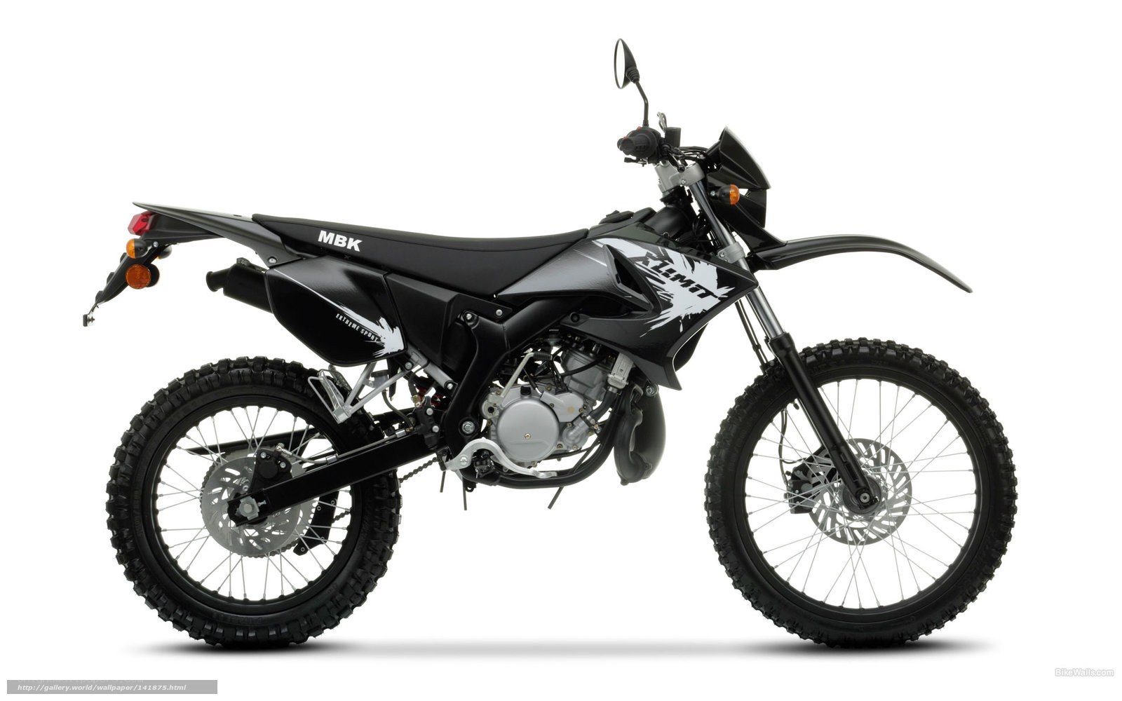 black dirt bike motorcycle