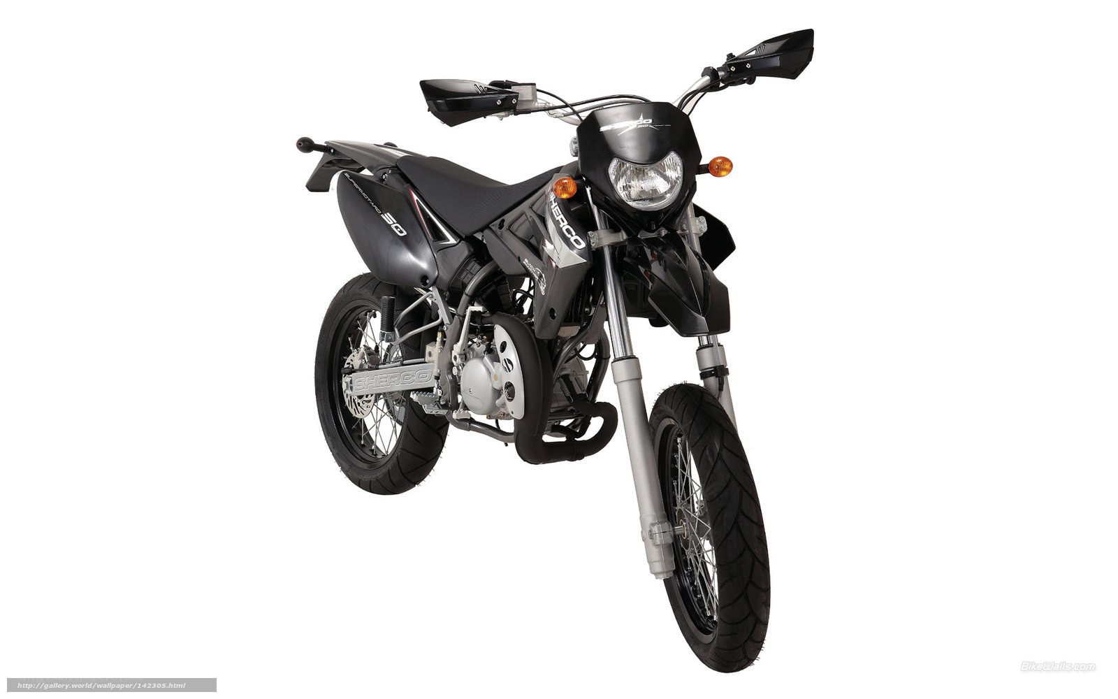 black dirt bike motorcycle