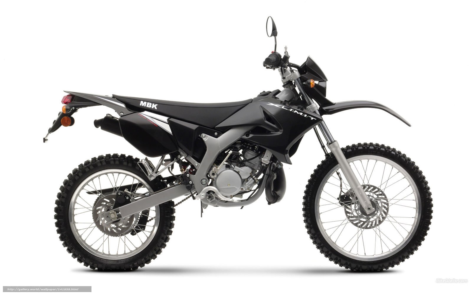 black dirt bike motorcycle