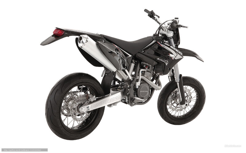 Black Dirt Bike — Neutral, Photograph, Motorcycle, Exhaust
