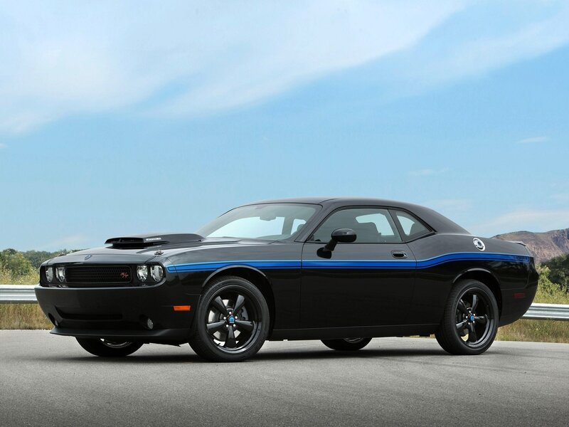 Black Dodge Challenger — Calm, Afternoon, Photograph, Car
