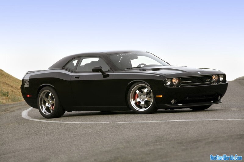 Black Dodge Challenger — Calm, Afternoon, Photograph