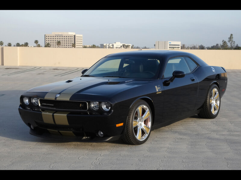 Black Dodge Challenger — Calm, Afternoon