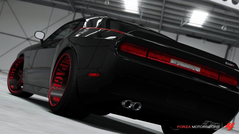 Black Dodge Challenger — Dramatic, 3d Render, Car, Wheels, Exhaust