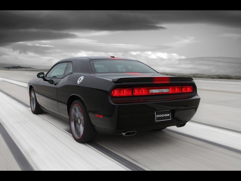 Black Dodge Challenger — Dramatic, Car