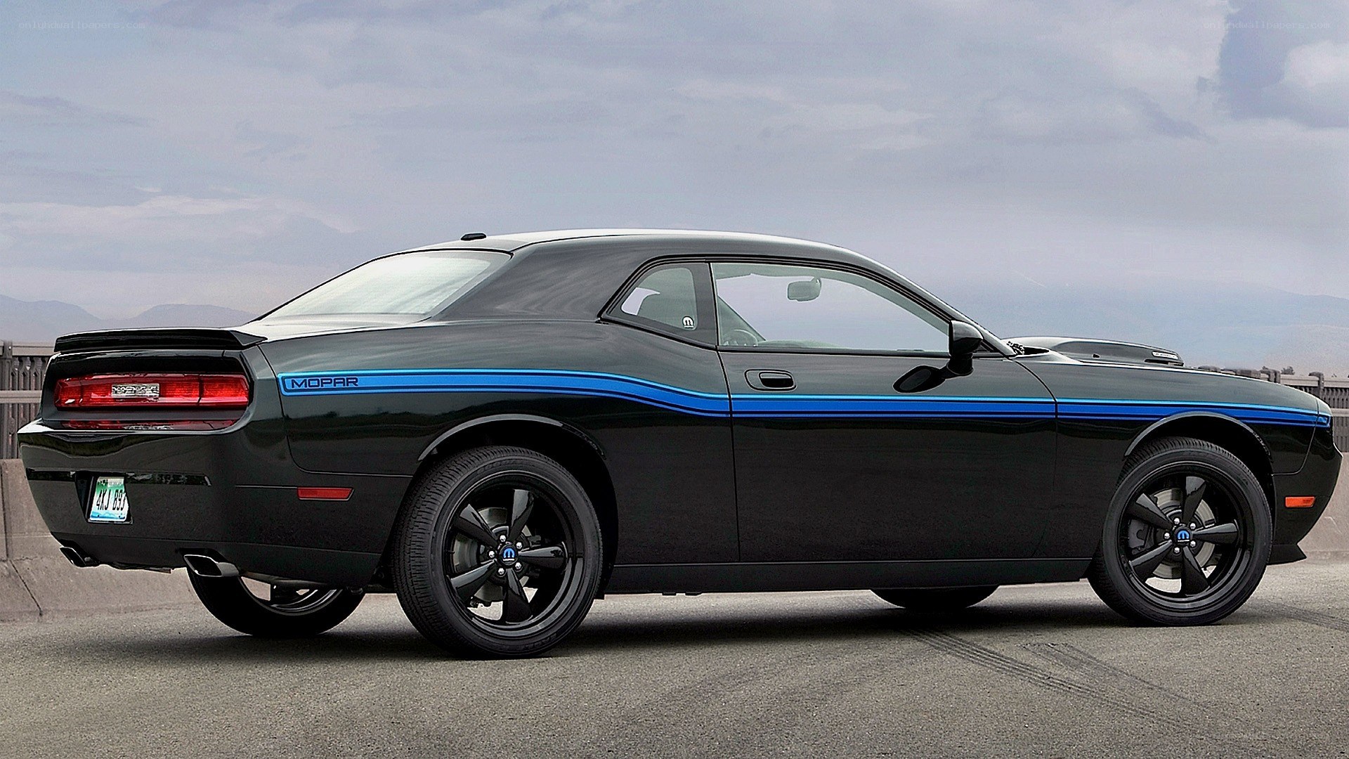Black Dodge Challenger Mopar
