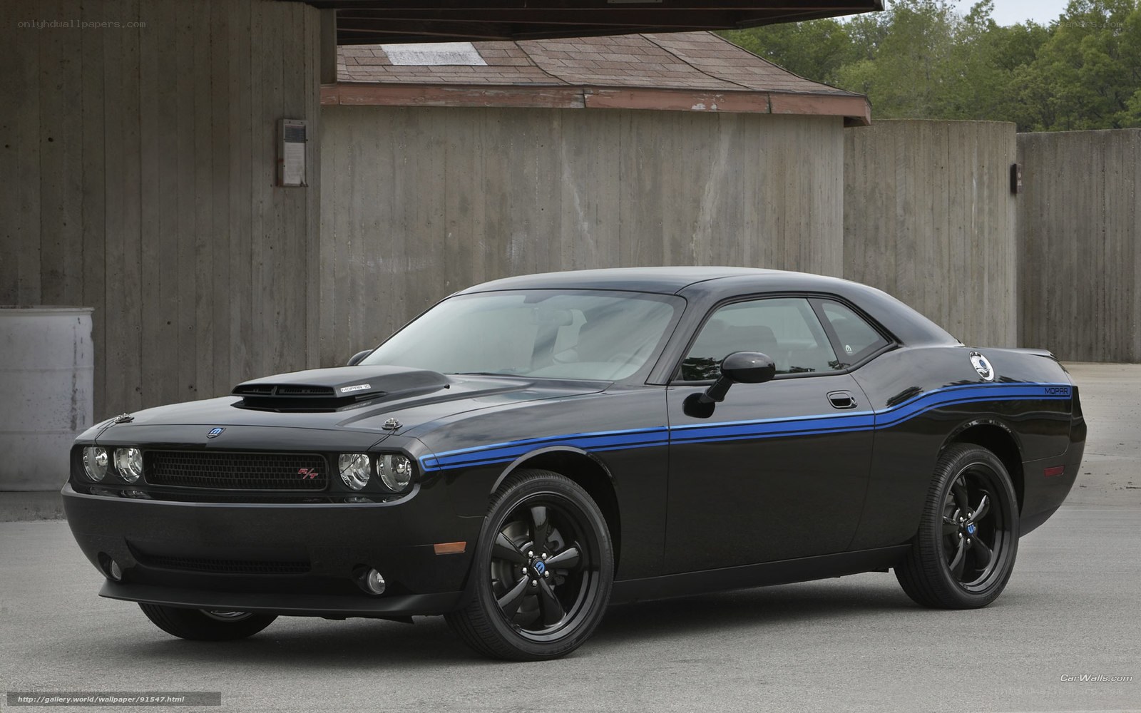 black dodge challenger mopar