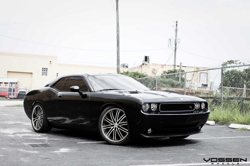 Black Dodge Challenger — Neutral, Afternoon