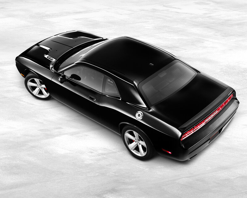 Black Dodge Challenger — Neutral, Photograph, Car