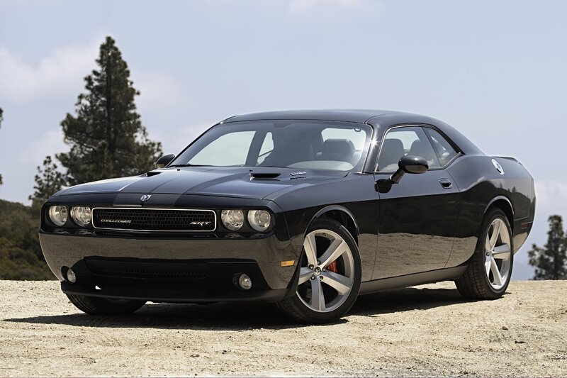 Black Dodge Challenger — Outdoor, Afternoon