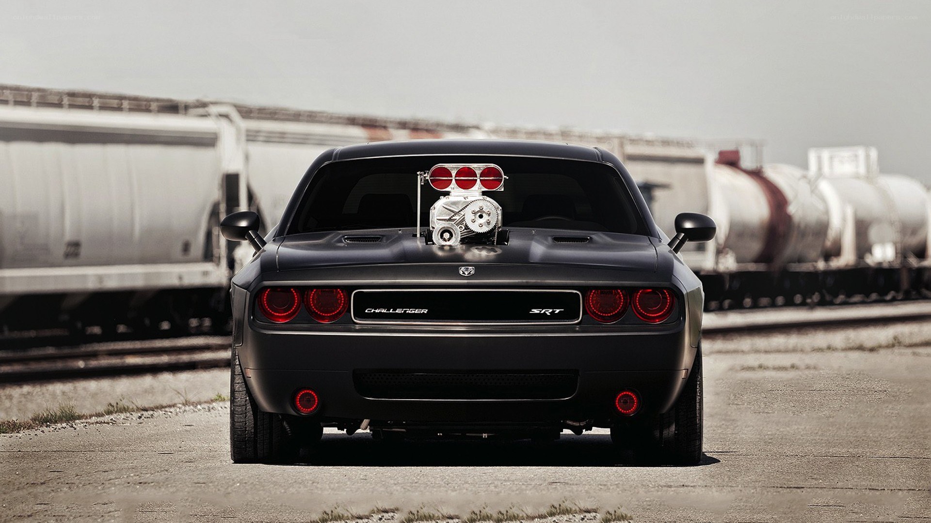 Black Dodge Challenger SRT