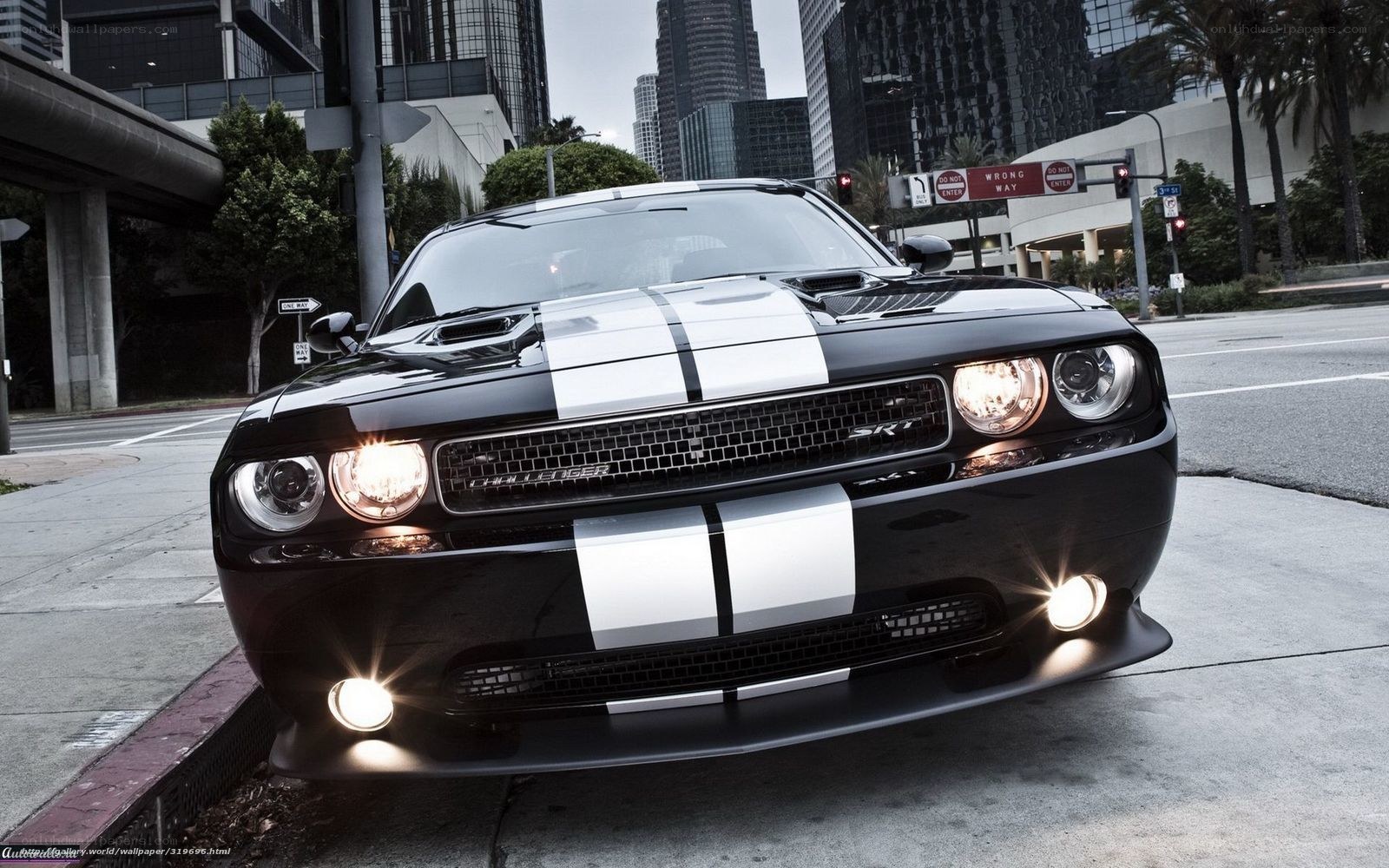Black Dodge Challenger SRT