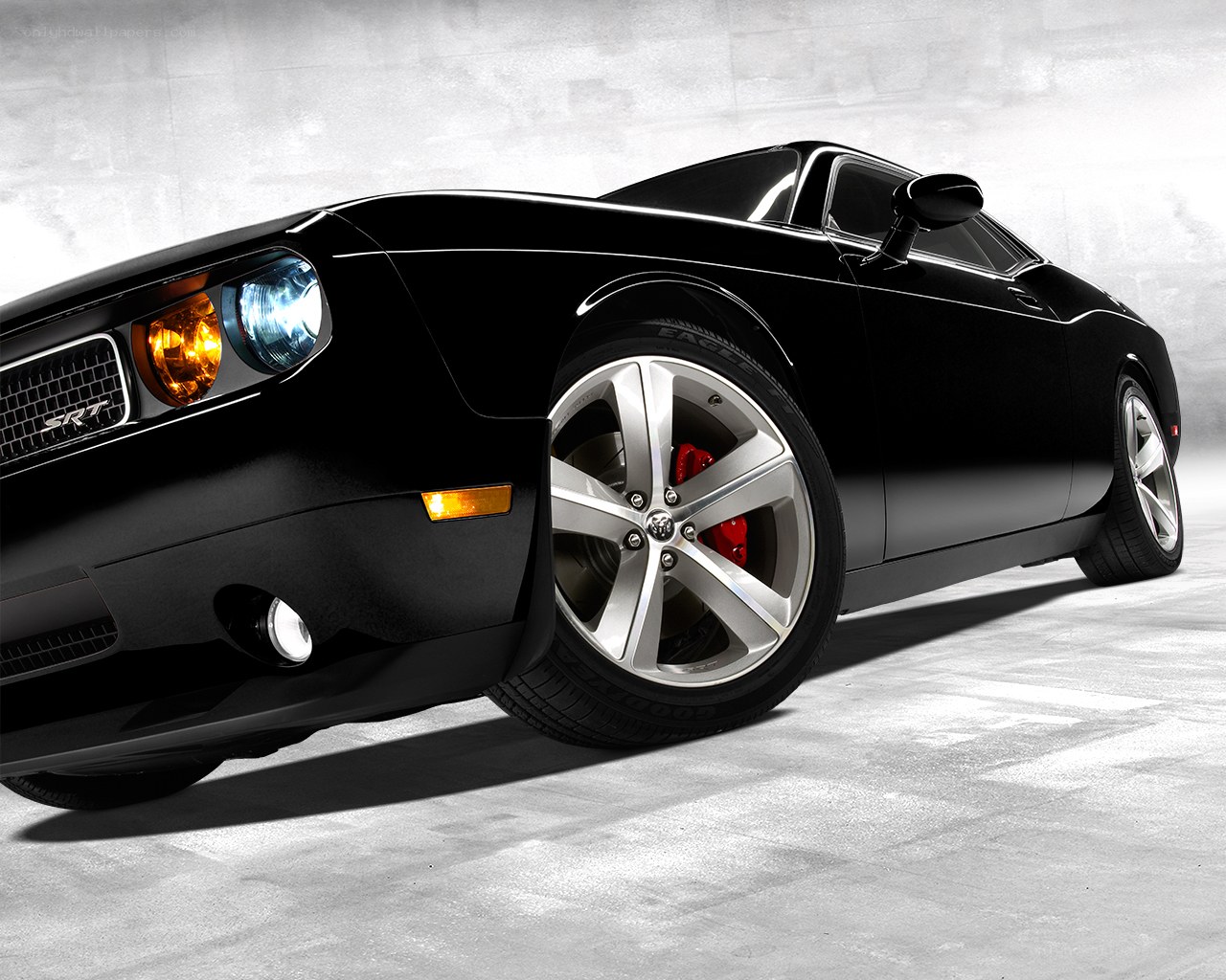 Black Dodge Challenger SRT