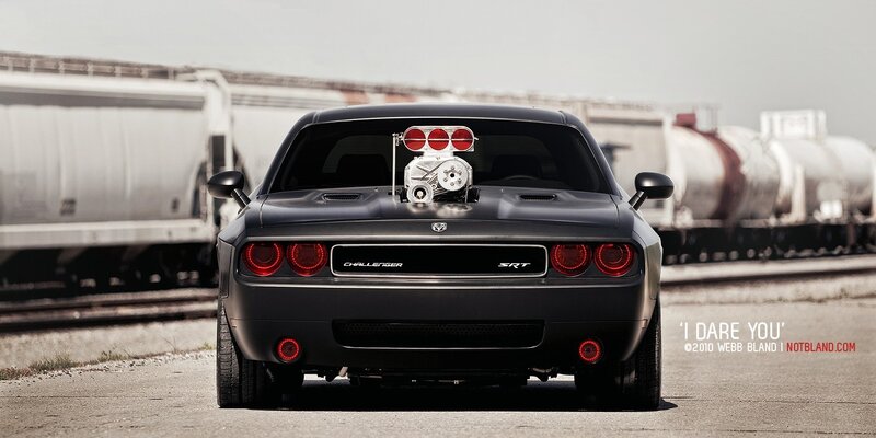 Black Dodge Challenger SRT