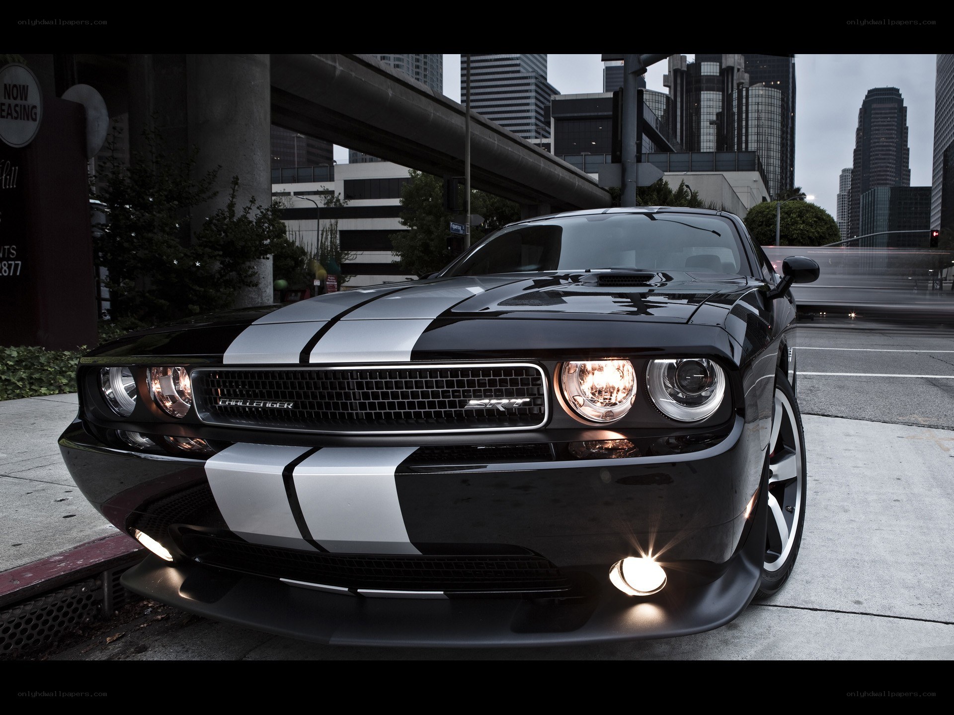 Black Dodge Challenger SRT8