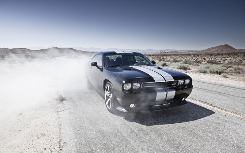 Black Dodge Challenger SRT8