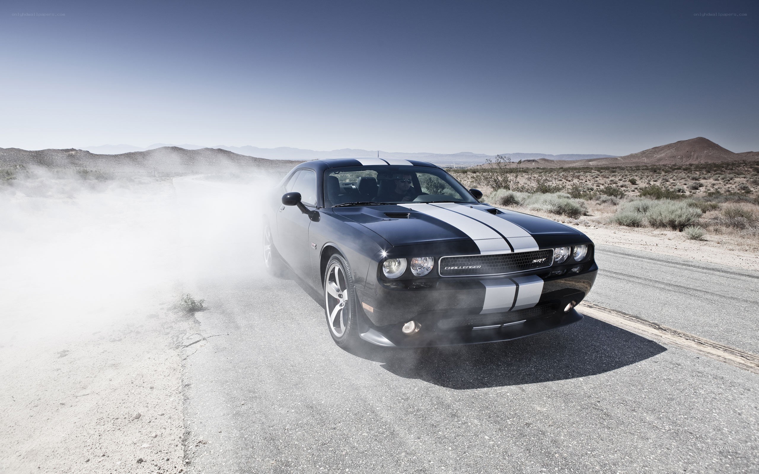 Black Dodge Challenger SRT8