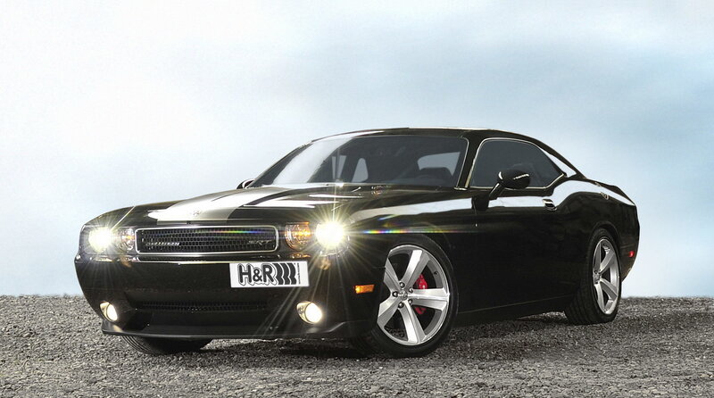 Black Dodge Challenger SRT8