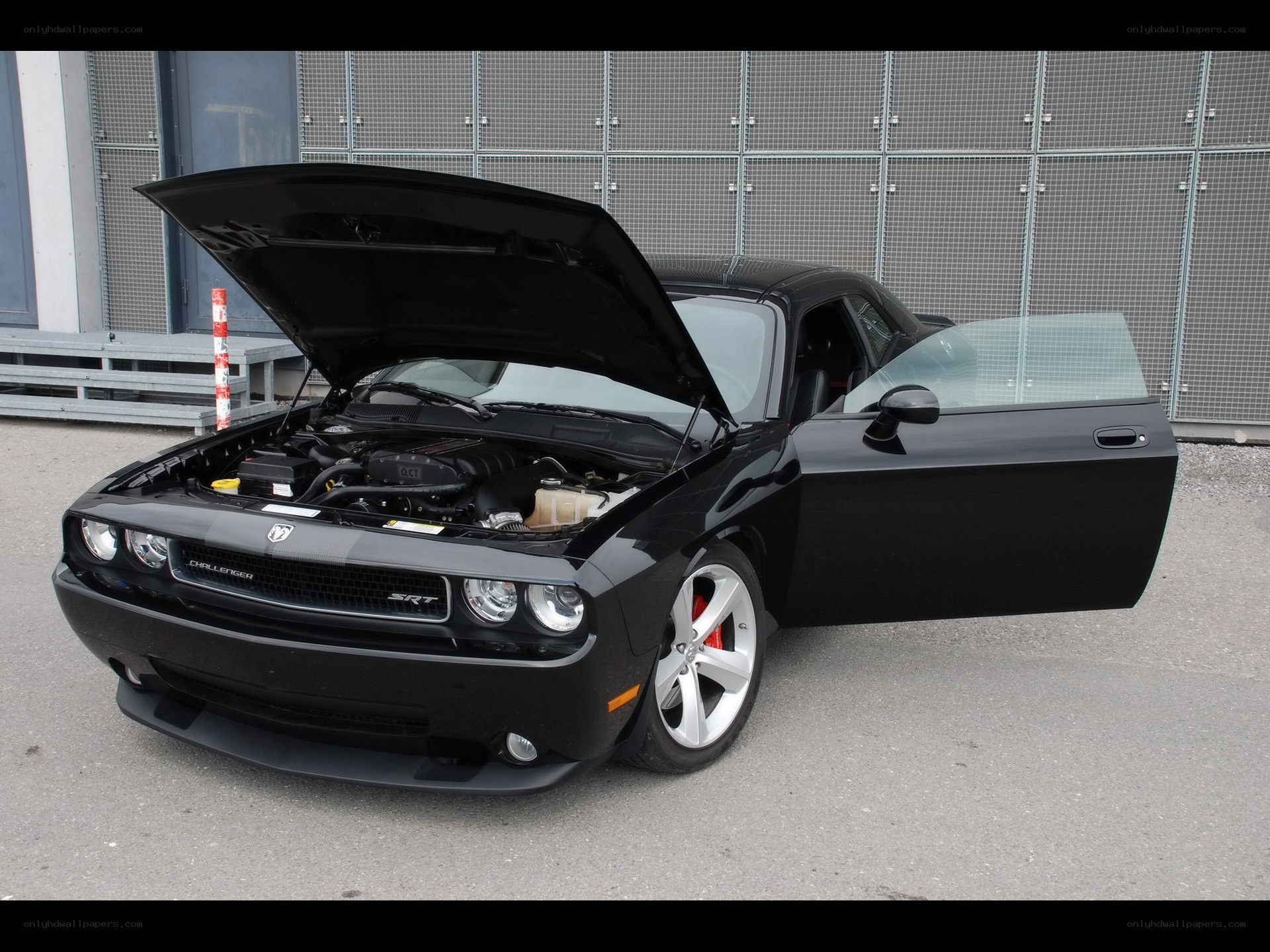 Black Dodge Challenger SRT8