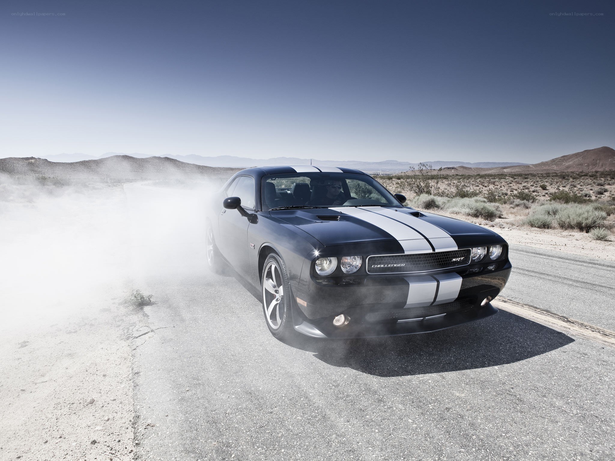 Black Dodge Challenger SRT8