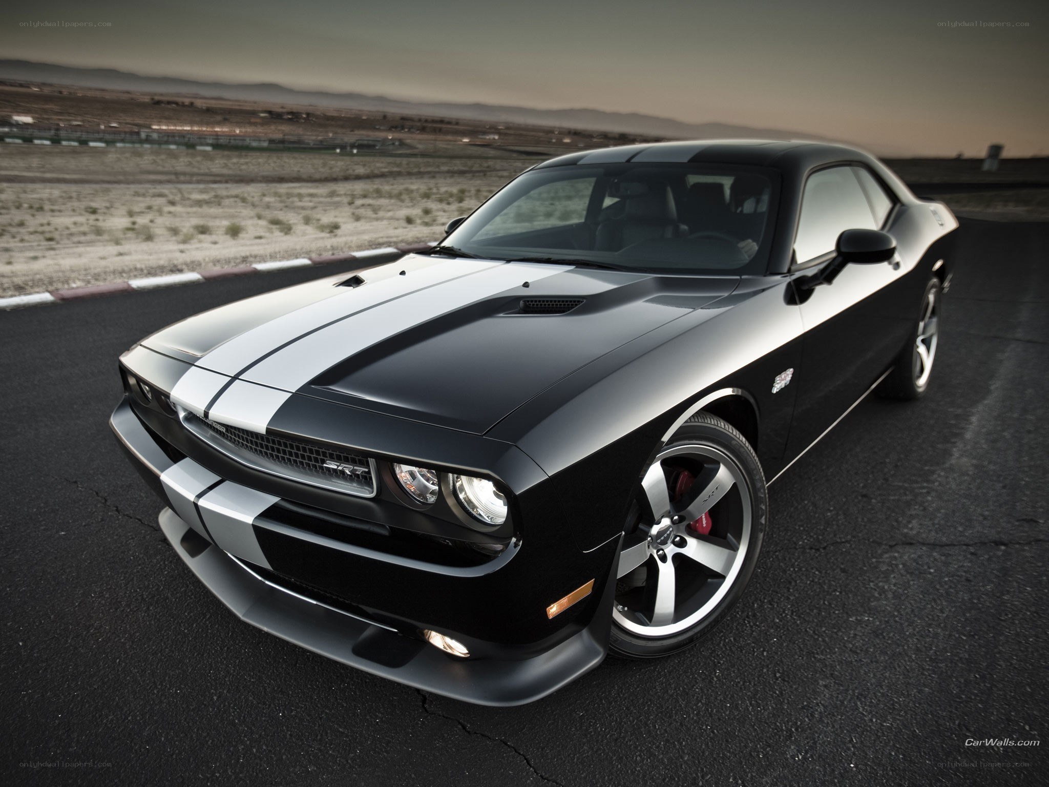 Black Dodge Challenger SRT8
