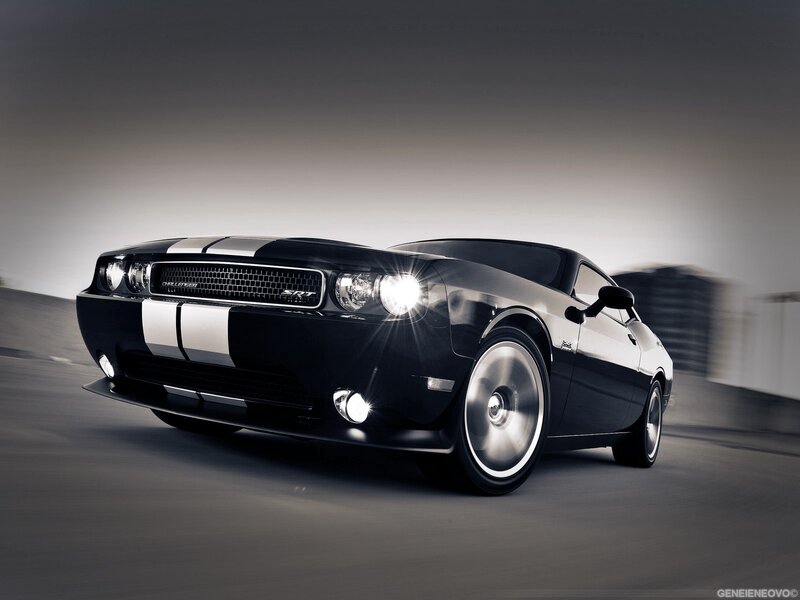 Black Dodge Challenger SRT8