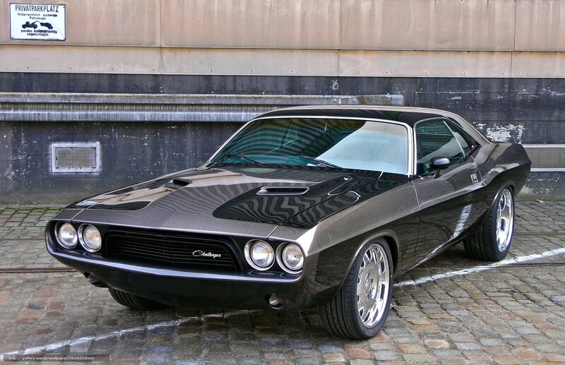 Black Dodge Challenger — Static
