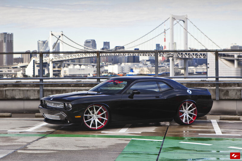 Black Dodge Challenger — Urban, Afternoon