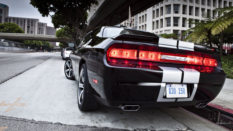Black Dodge Challenger — Urban