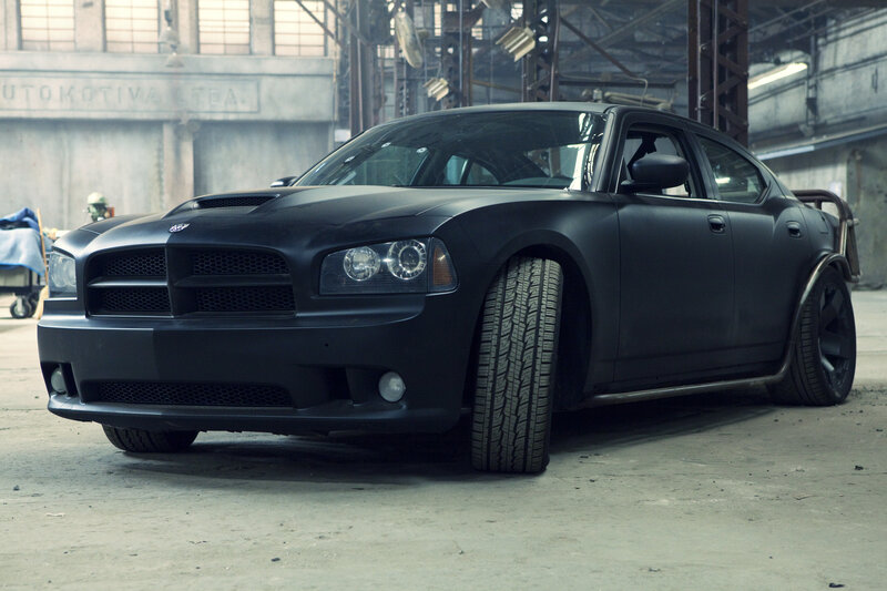 Black Dodge Charger — Dramatic, Photograph, Car, Factory