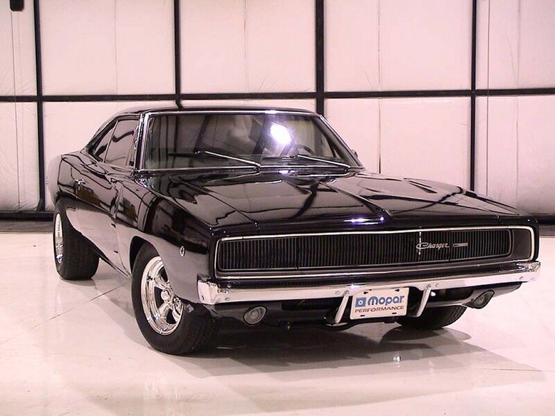Black Dodge Charger muscle car