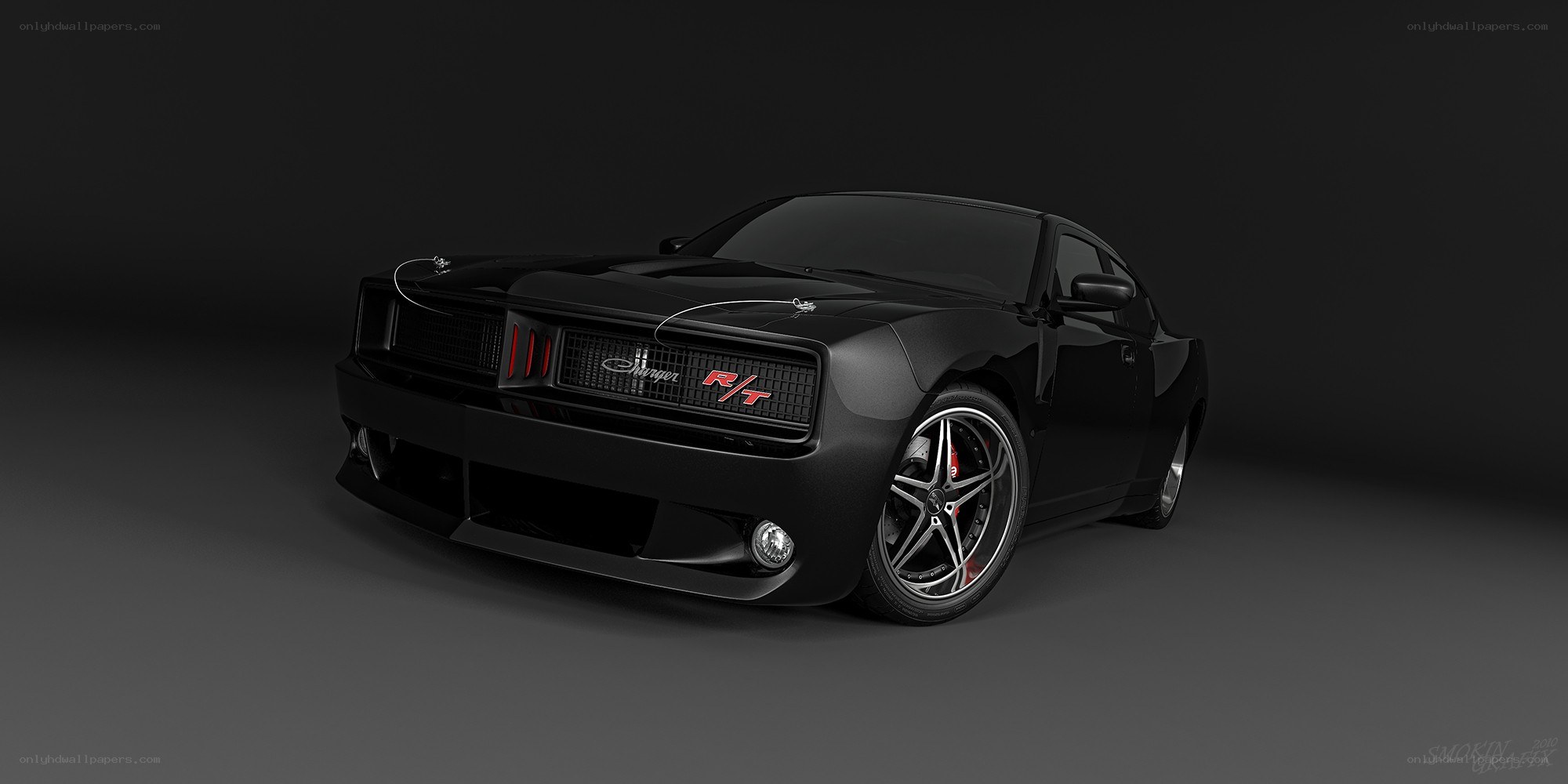 black dodge charger r/t