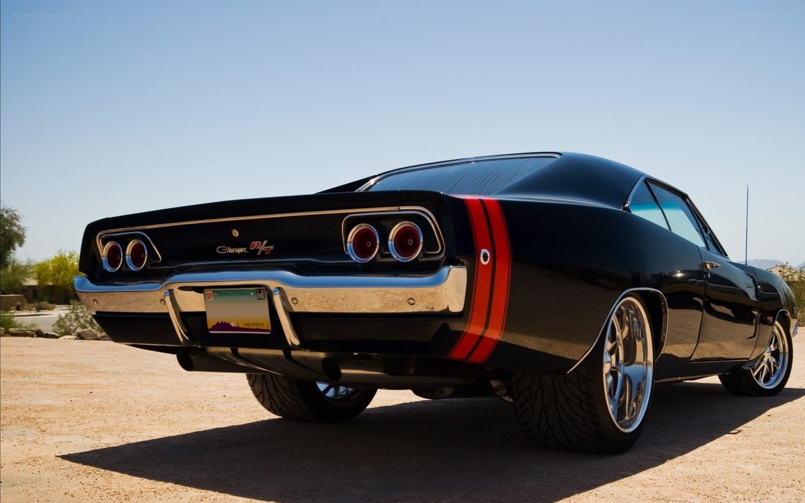 black dodge charger rt