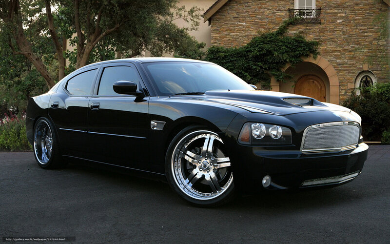 black dodge charger sedan