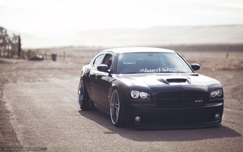Black Dodge Charger Srt — Dramatic