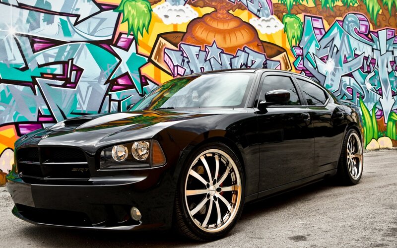 Black Dodge Charger SRT8