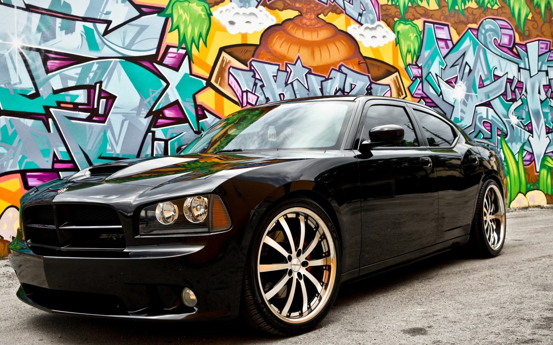 Black Dodge Charger SRT8