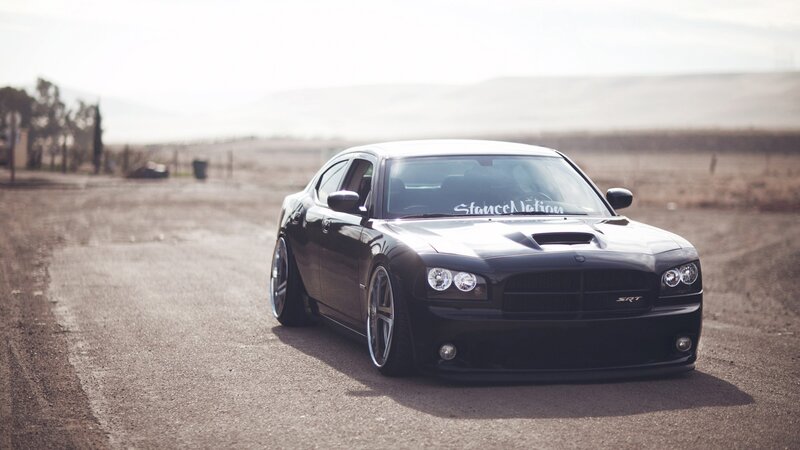 Black Dodge Charger Srt8 — Dramatic